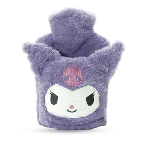 HANNEA Kuromi Hot Water Bag with Kuromi Plush Cover Refillable Hot Water Bag Anti-leakage PVC Hot Water Bag Period Pain Relief Hot Water Bag, Relieve Cramp Relief, Back Pain HANNEA Kuromi Hot Water Bag with Kuromi Plush Cover Refillable Hot Water Bag Anti-leakage PVC Hot Water Bag Period Pain Relief Hot Water Bag, Relieve Cramp Relief, Back Pain